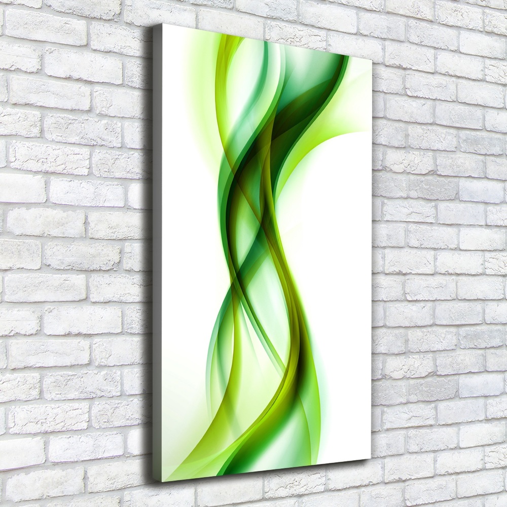 Tableau mural sur toile Vague abstraite verde