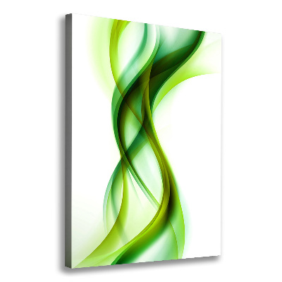 Tableau mural sur toile Vague abstraite verde