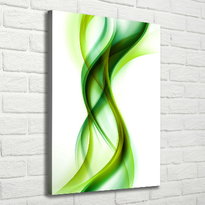 Tableau mural sur toile Vague abstraite verde