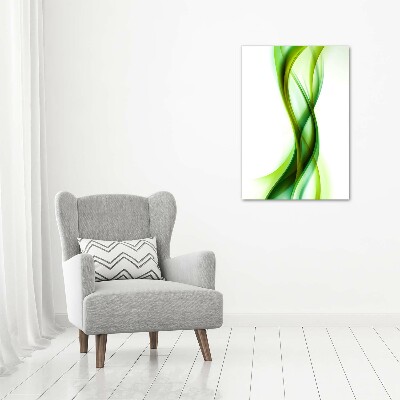 Tableau mural sur toile Vague abstraite verde