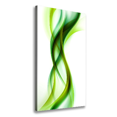 Tableau mural sur toile Vague abstraite verde