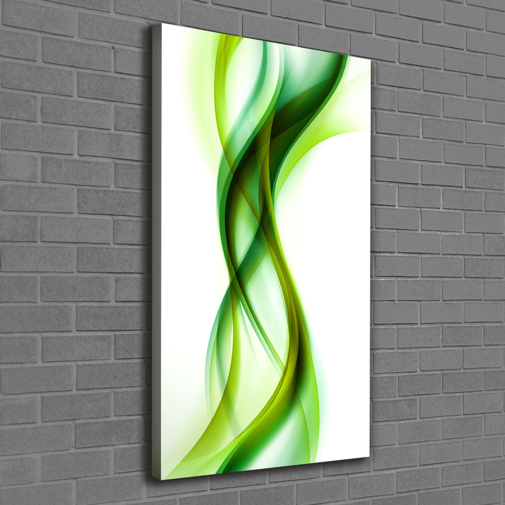 Tableau mural sur toile Vague abstraite verde