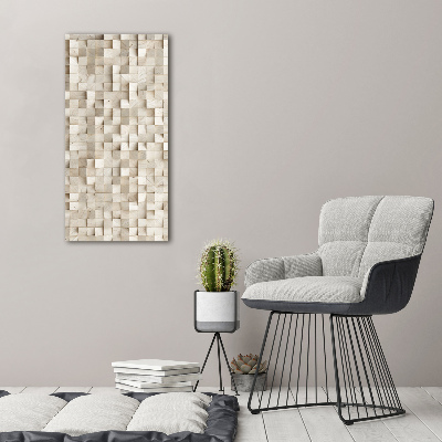 Tableau photo sur toile Cubes en bois