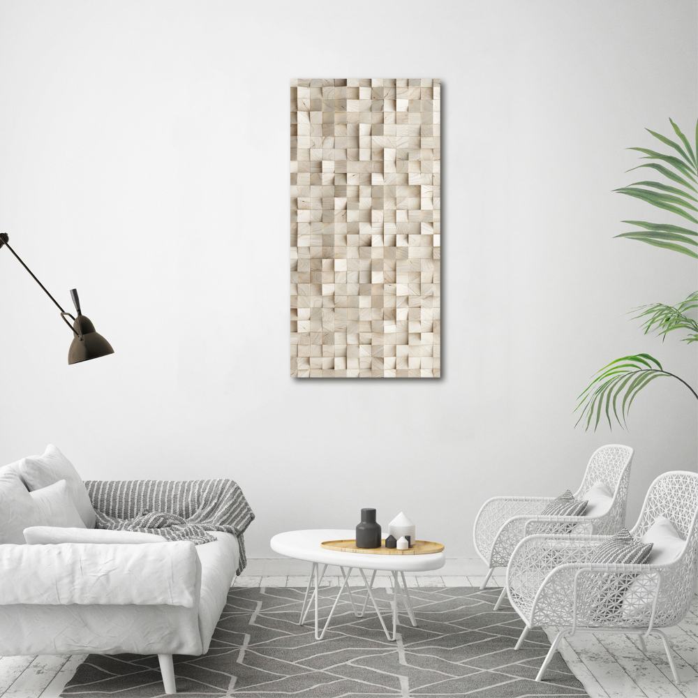 Tableau photo sur toile Cubes en bois