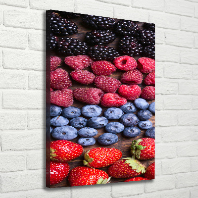 Tableau toile imprimée Fruits de forêt