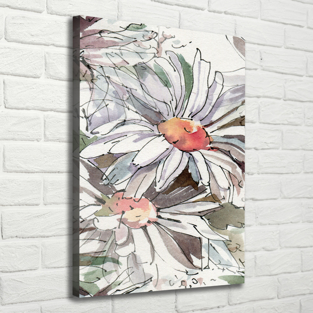 Tableau mural sur toile Fleurs de marguerite