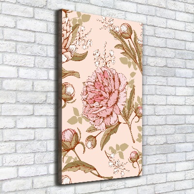 Tableau imprimé sur toile Pivoines