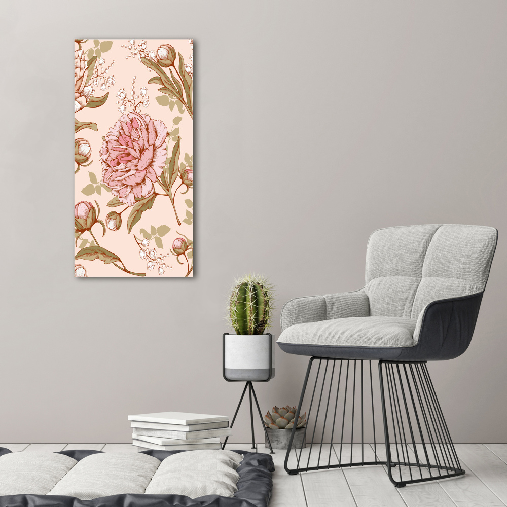 Tableau imprimé sur toile Pivoines