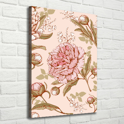 Tableau imprimé sur toile Pivoines