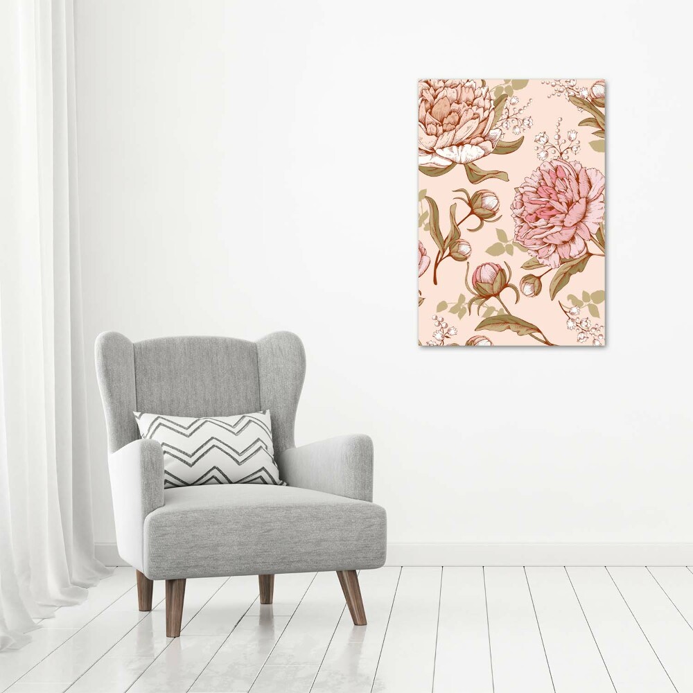 Tableau imprimé sur toile Pivoines