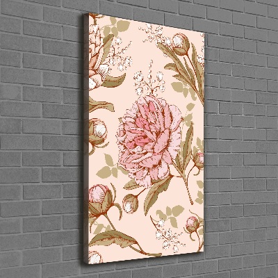 Tableau imprimé sur toile Pivoines