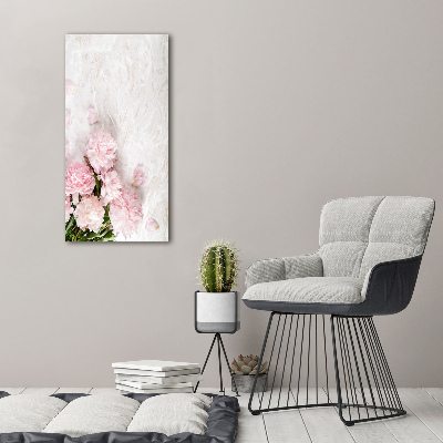 Tableau mural sur toile Pivoines marbrées