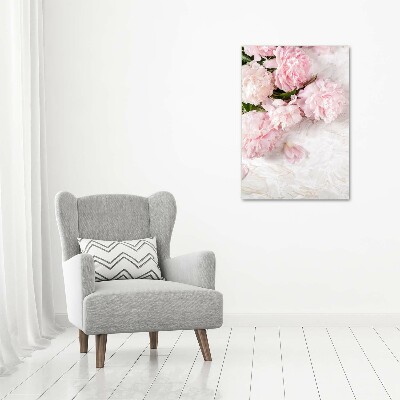 Tableau mural sur toile Pivoines marbrées