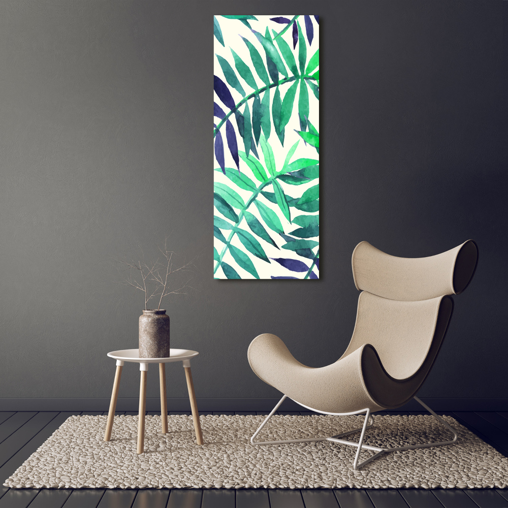 Tableau mural sur toile Feuilles tropicales flore