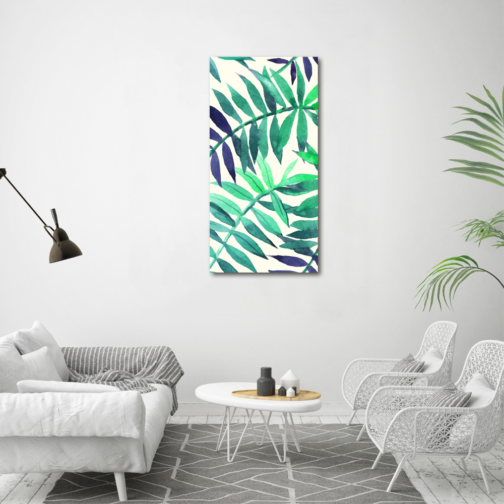 Tableau mural sur toile Feuilles tropicales flore