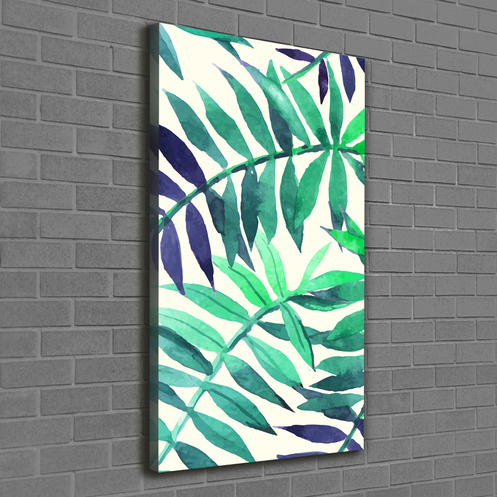 Tableau mural sur toile Feuilles tropicales flore