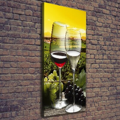 Tableau imprimé sur toile Vin et raisins