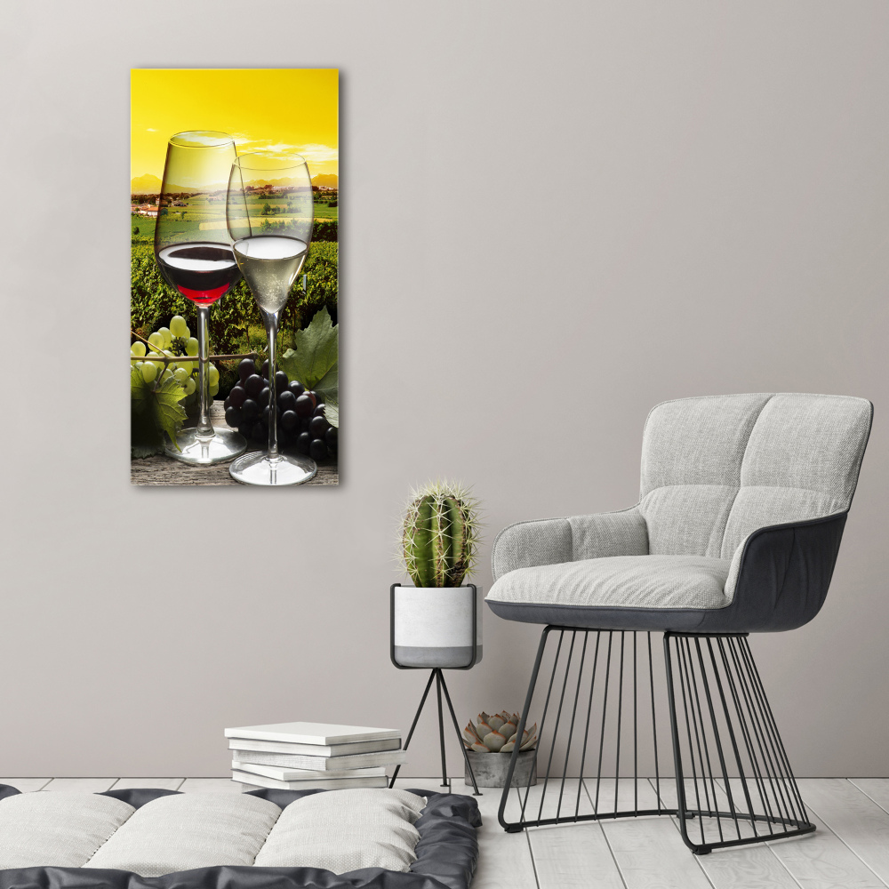 Tableau imprimé sur toile Vin et raisins