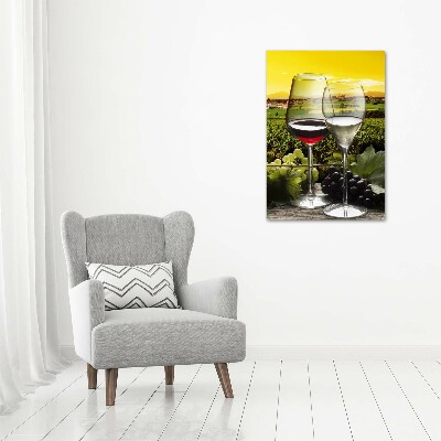 Tableau imprimé sur toile Vin et raisins