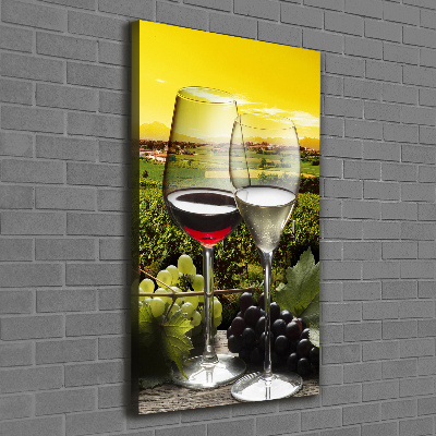 Tableau imprimé sur toile Vin et raisins