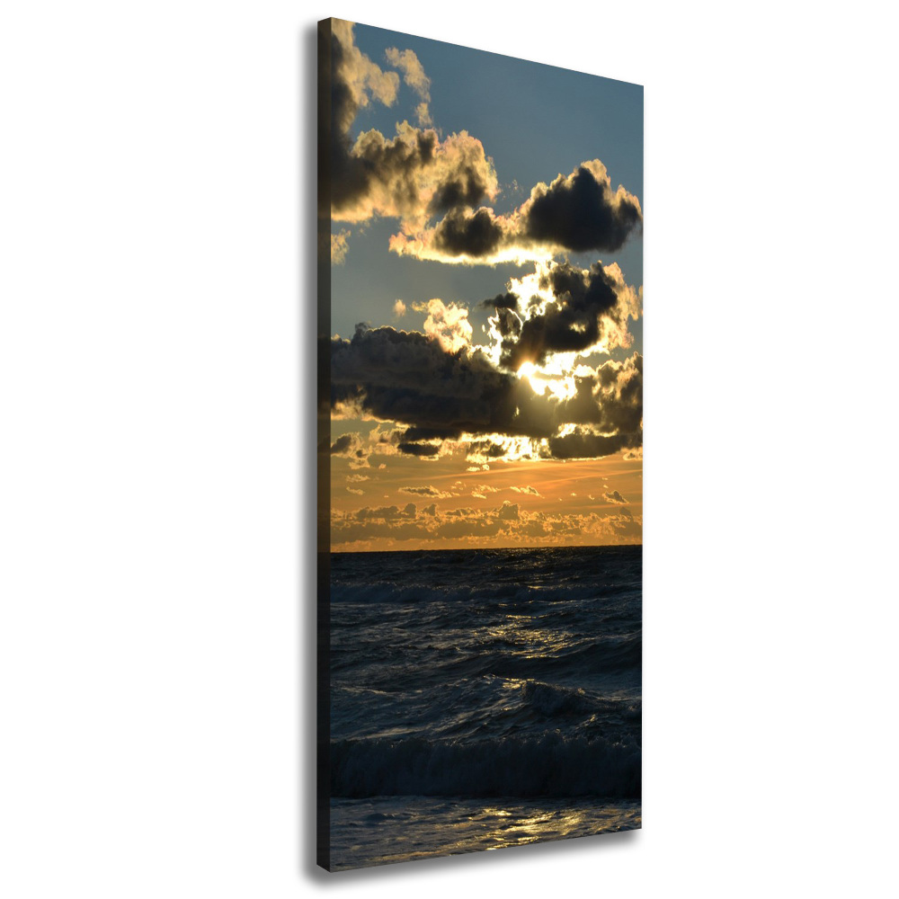 Tableau mural sur toile Coucher de soleil sur la mer