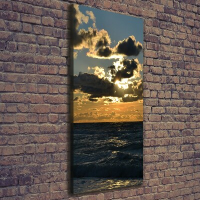 Tableau mural sur toile Coucher de soleil sur la mer