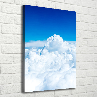 Tableau sur toile Vol au-dessus des nuages