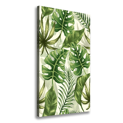 Tableau imprimé sur toile Feuilles exotiques