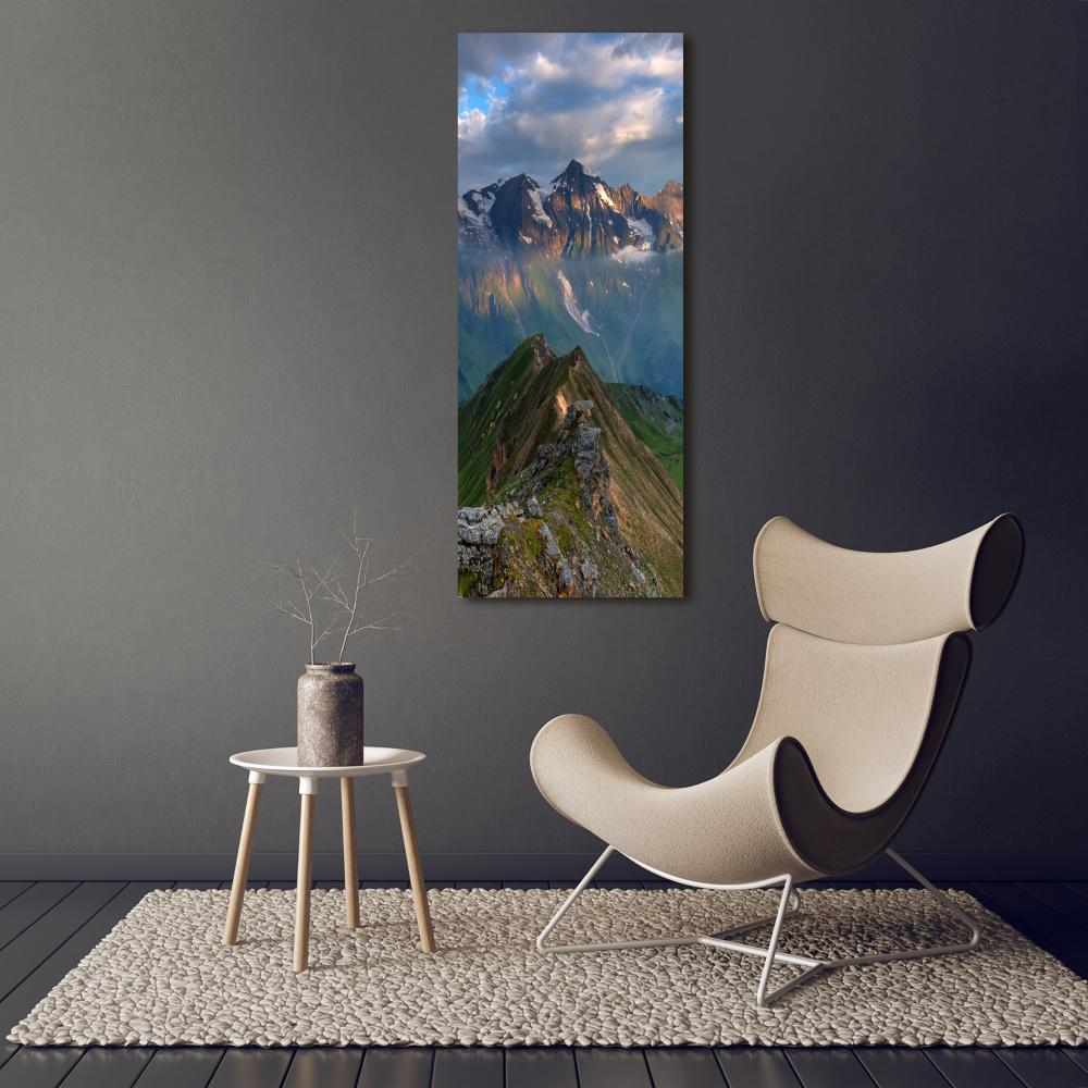 Tableau sur toile Pics montagneux