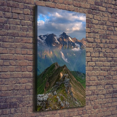 Tableau sur toile Pics montagneux