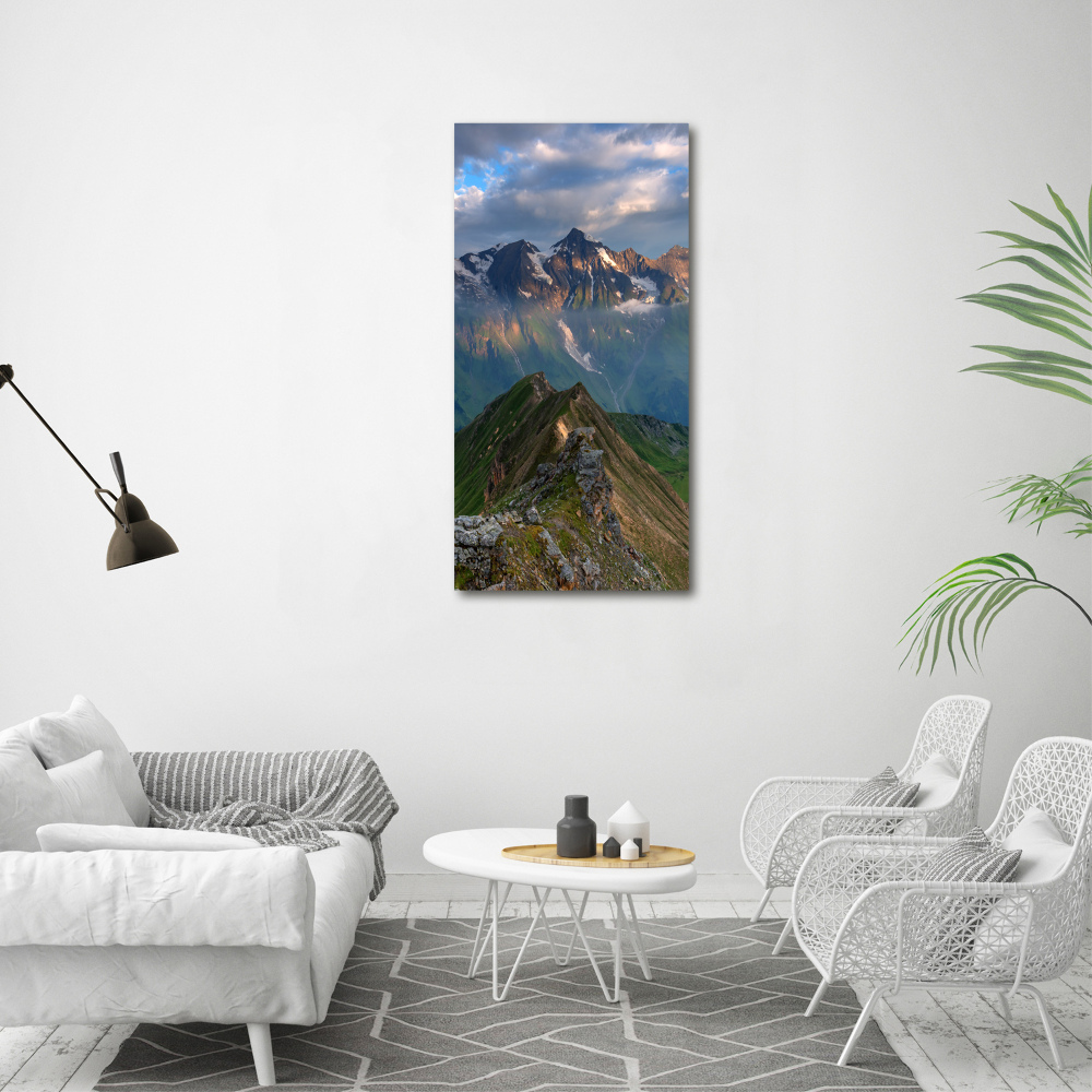 Tableau sur toile Pics montagneux