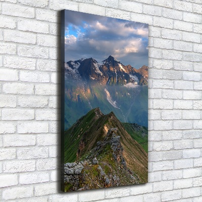 Tableau sur toile Pics montagneux