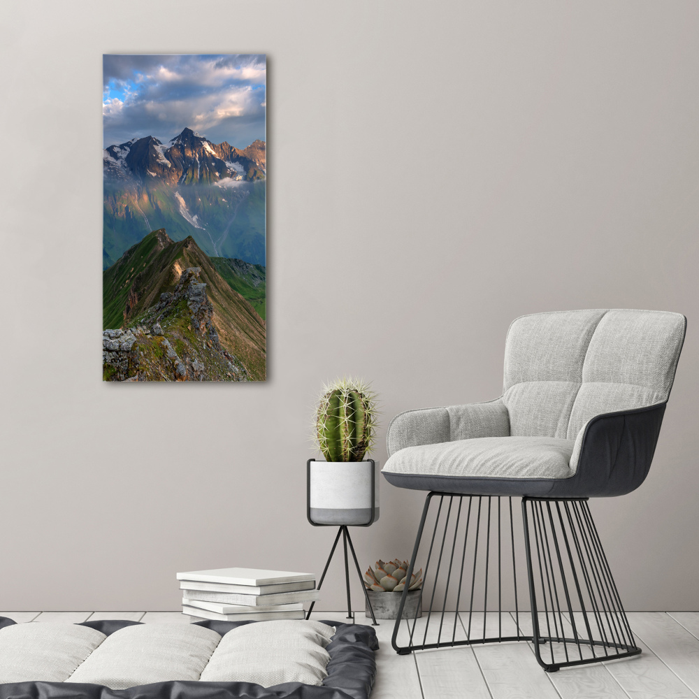 Tableau sur toile Pics montagneux