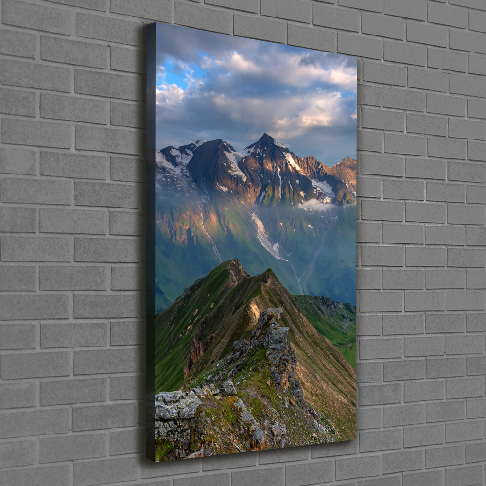 Tableau sur toile Pics montagneux