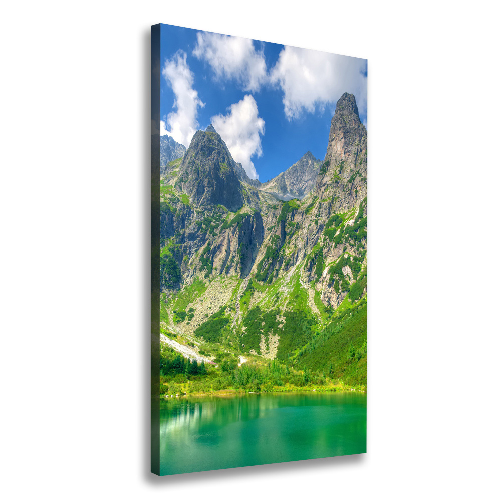 Tableau sur toile Lac dans les montagnes