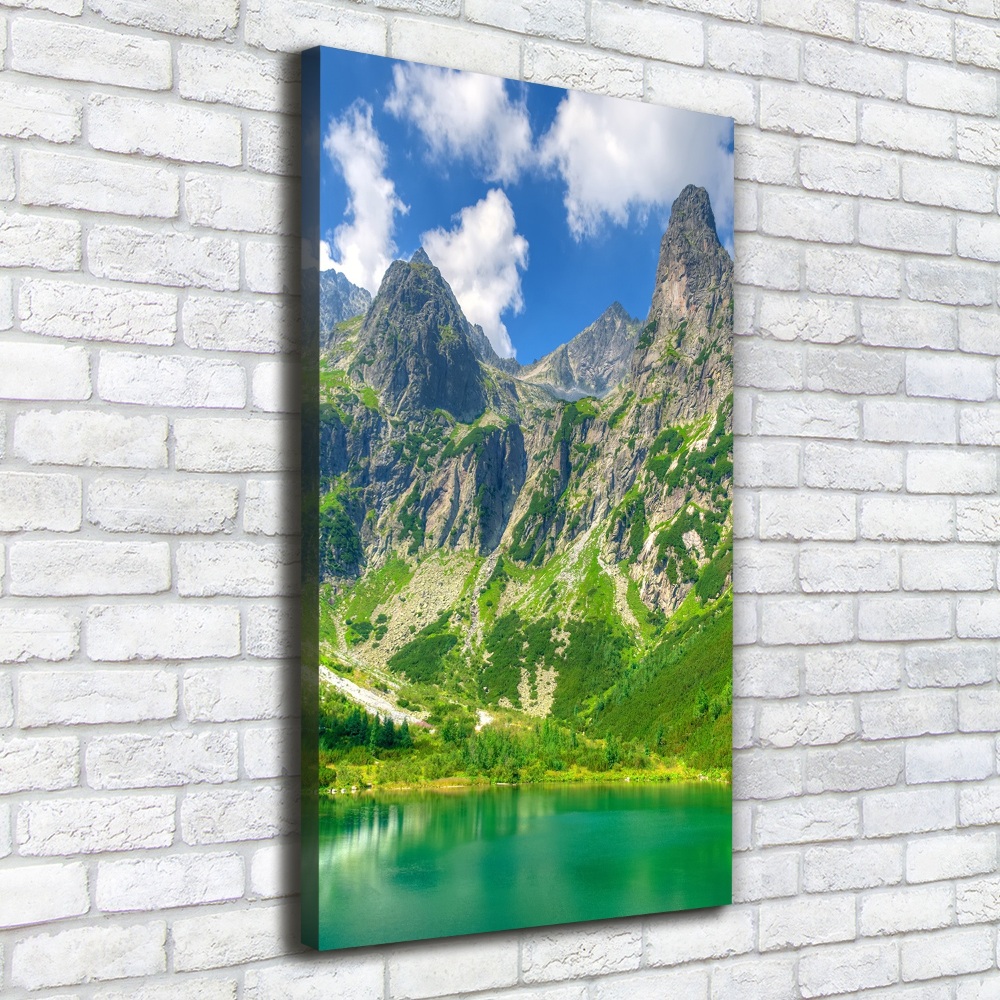 Tableau sur toile Lac dans les montagnes