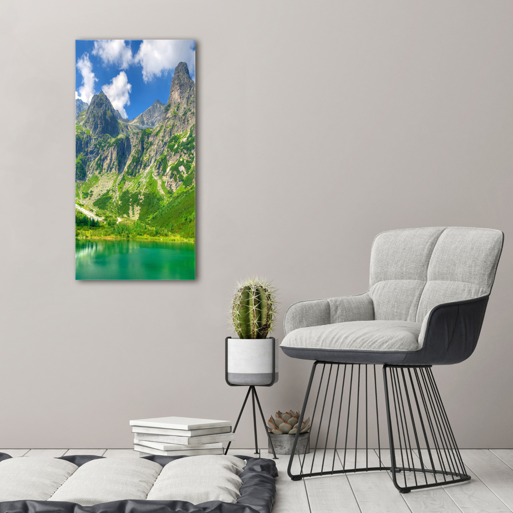 Tableau sur toile Lac dans les montagnes