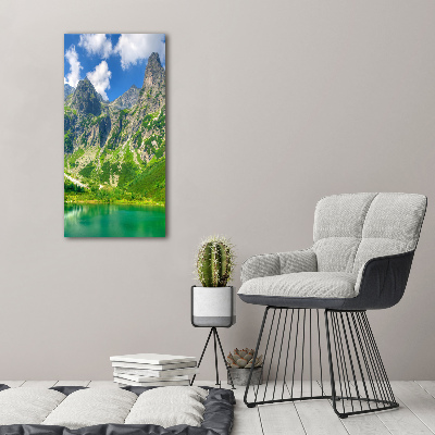 Tableau sur toile Lac dans les montagnes