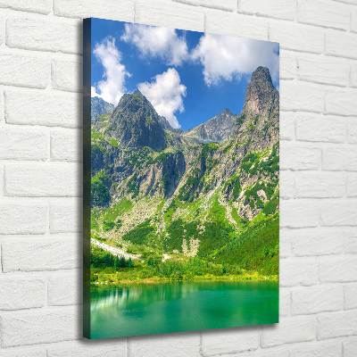 Tableau sur toile Lac dans les montagnes