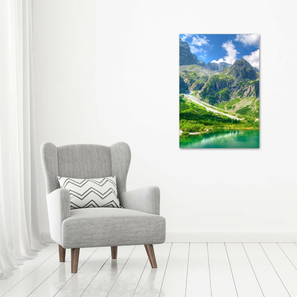 Tableau sur toile Lac dans les montagnes