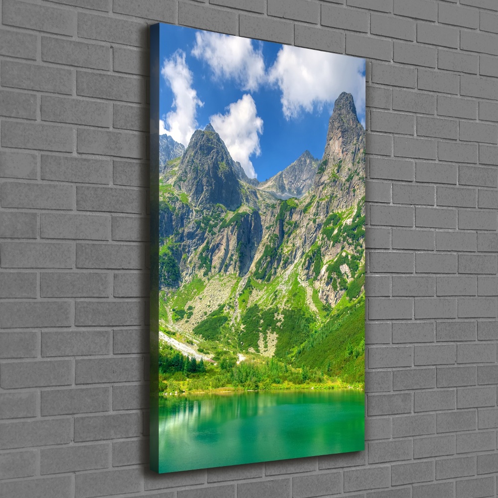 Tableau sur toile Lac dans les montagnes