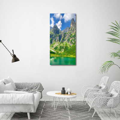 Tableau sur toile Lac dans les montagnes