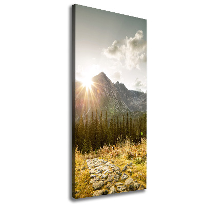 Tableau photo sur toile Coucher de soleil sur les Tatras