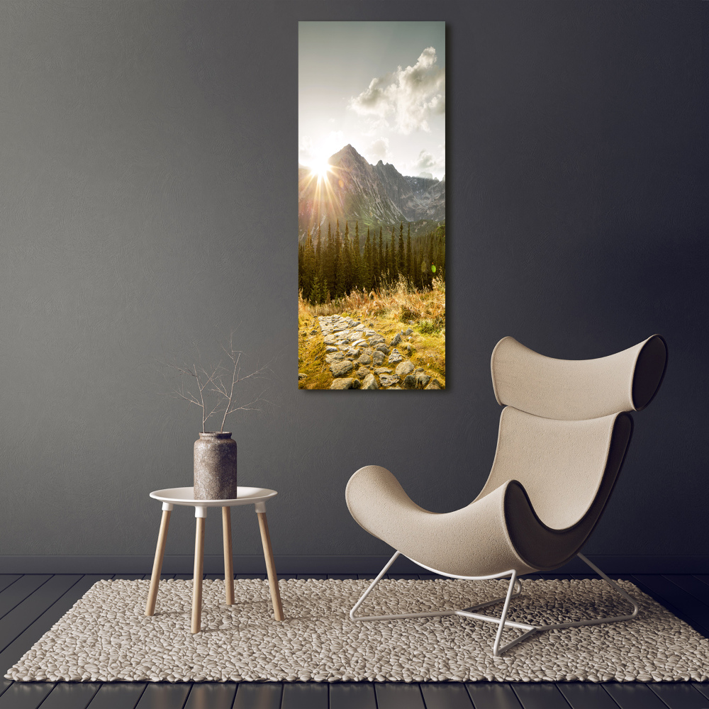 Tableau photo sur toile Coucher de soleil sur les Tatras