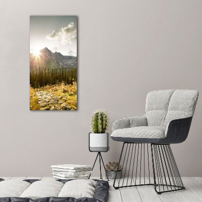 Tableau photo sur toile Coucher de soleil sur les Tatras