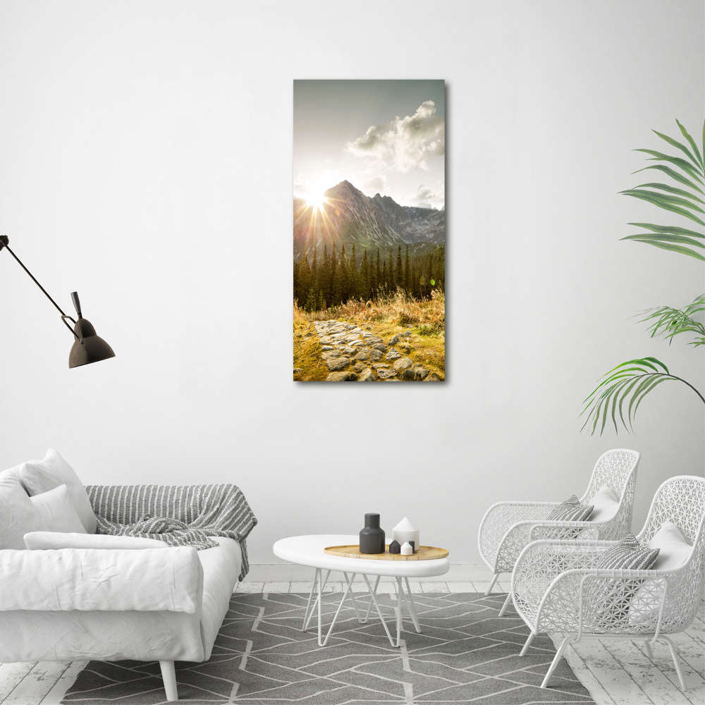 Tableau photo sur toile Coucher de soleil sur les Tatras