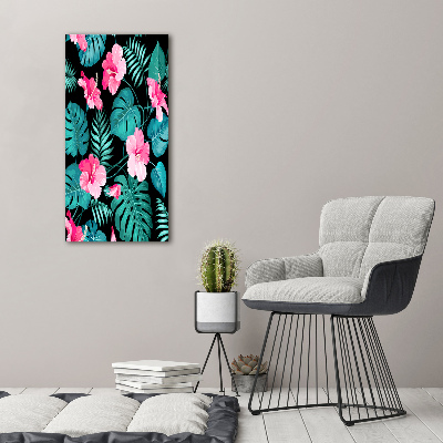 Tableau mural sur toile Les fleurs hawaïennes