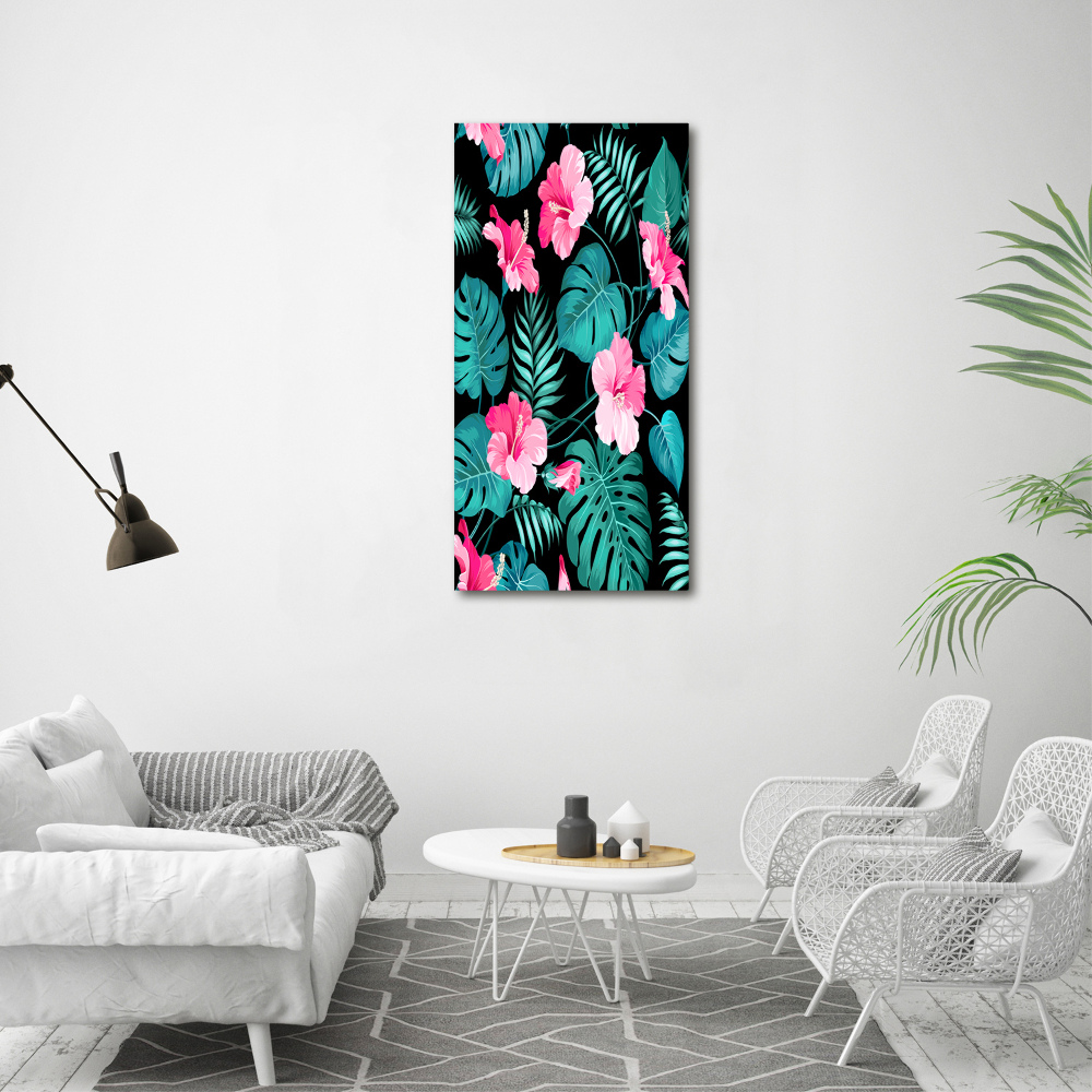 Tableau mural sur toile Les fleurs hawaïennes