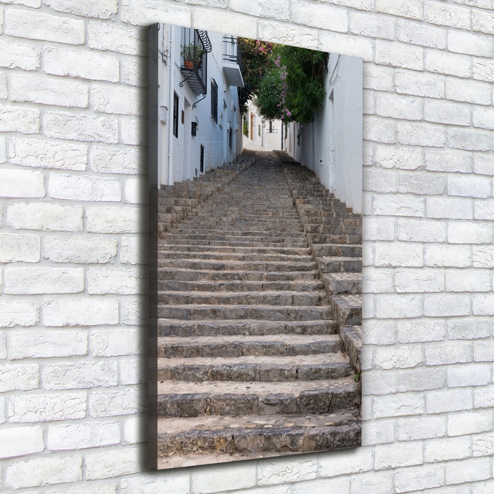 Tableau sur toile Escalier en pierre