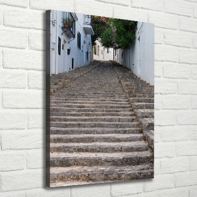 Tableau sur toile Escalier en pierre